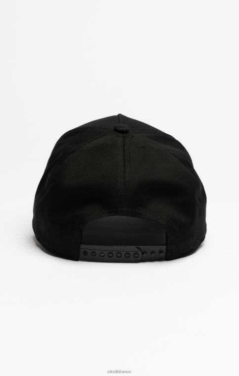 unisexe accessoire 6B8NV227 SikSilk casquette trucker noire à broderie florale
