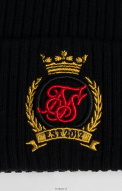 unisexe accessoire 6B8NV230 SikSilk bonnet à écusson noir