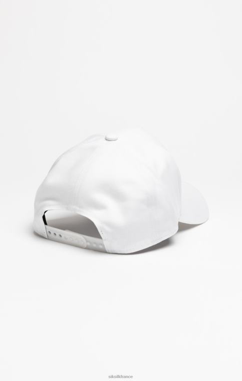 unisexe accessoire 6B8NV234 SikSilk casquette trucker blanche à broderie florale