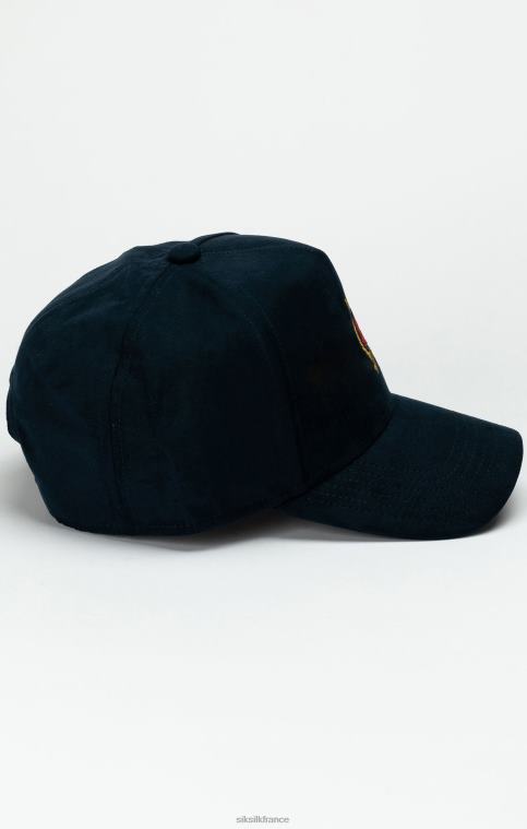 unisexe accessoire 6B8NV235 SikSilk casquette trucker à écusson bleu marine