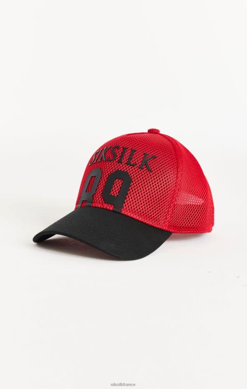 unisexe accessoire 6B8NV241 SikSilk casquette trucker 89 rouge full mesh