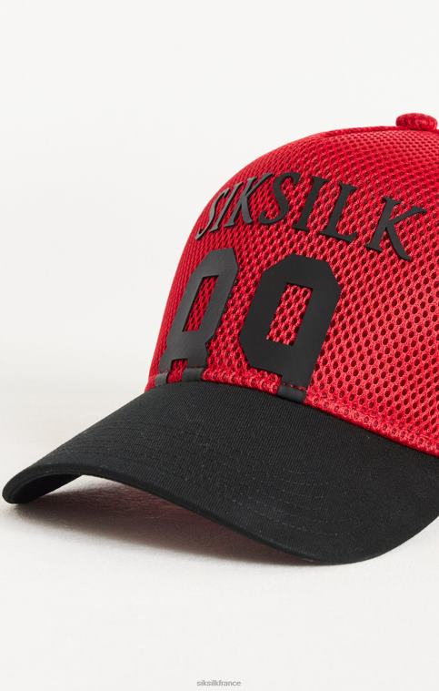 unisexe accessoire 6B8NV241 SikSilk casquette trucker 89 rouge full mesh