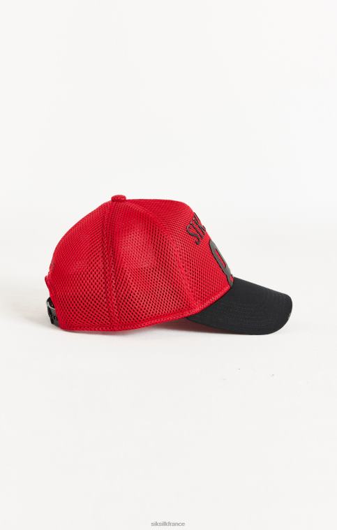 unisexe accessoire 6B8NV241 SikSilk casquette trucker 89 rouge full mesh