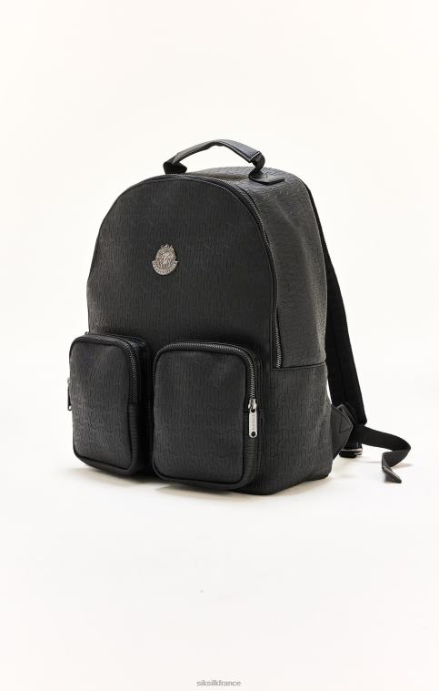 unisexe sac 6B8NV618 SikSilk x sac à dos de marque messi en pu noir