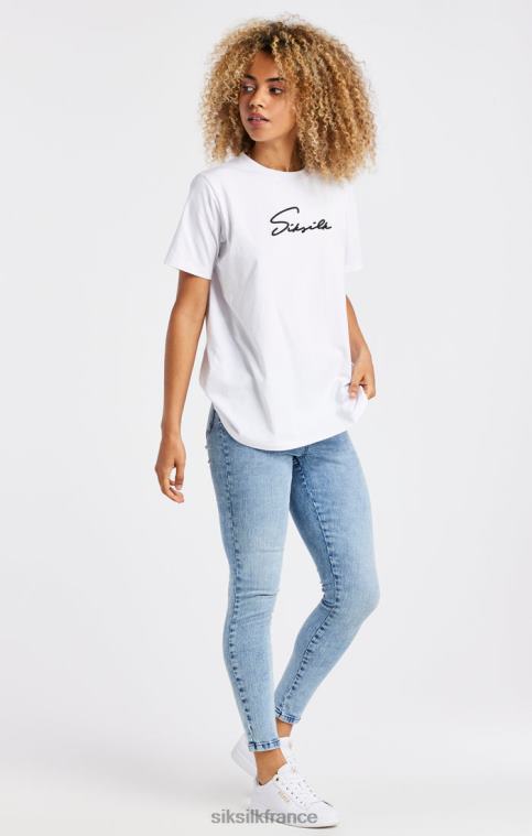 femmes vêtements 6B8NV193 SikSilk jean skinny essentiel à délavage clair