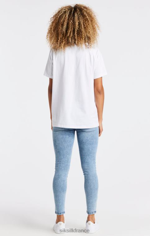 femmes vêtements 6B8NV193 SikSilk jean skinny essentiel à délavage clair