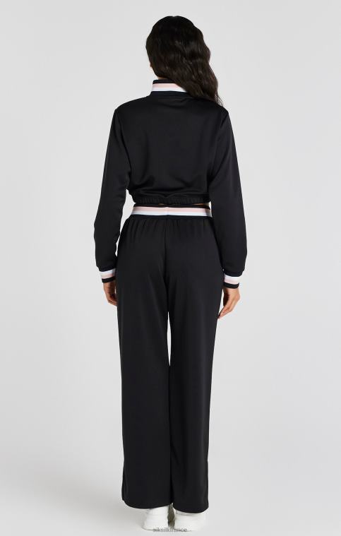 femmes vêtements 6B8NV158 SikSilk pantalon de survêtement large universitaire noir