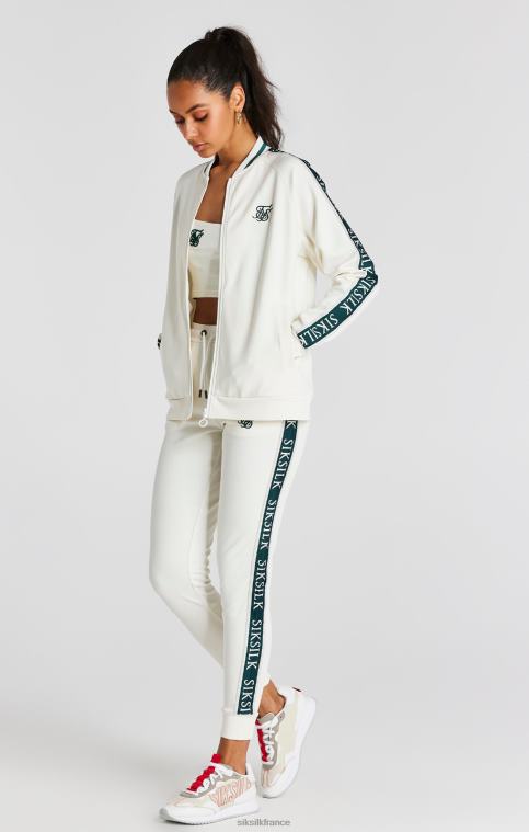 femmes vêtements 6B8NV161 SikSilk pantalon de survêtement écru à bande