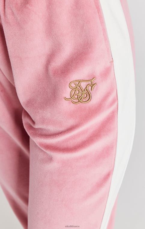 femmes vêtements 6B8NV163 SikSilk pantalon de survêtement en velours rose