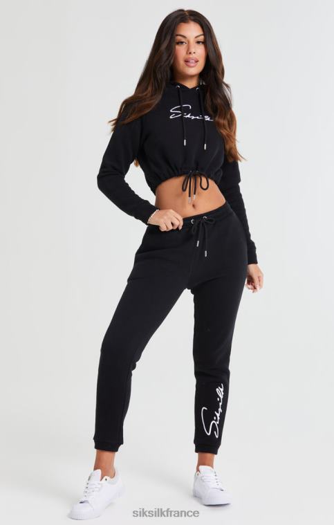 femmes vêtements 6B8NV166 SikSilk jogger essentiel - noir