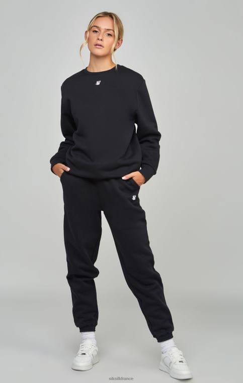 femmes vêtements 6B8NV177 SikSilk jogging essentiel noir