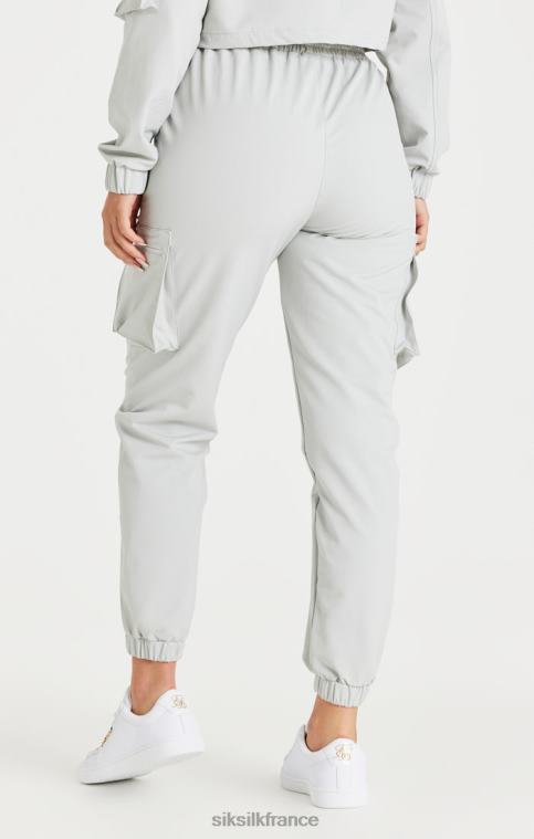 femmes vêtements 6B8NV179 SikSilk pantalon de survêtement cargo gris