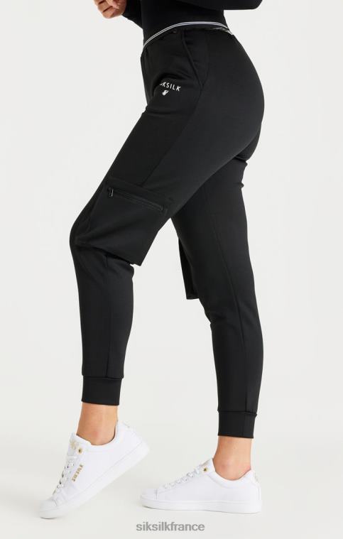 femmes vêtements 6B8NV184 SikSilk pantalon de survêtement cargo noir