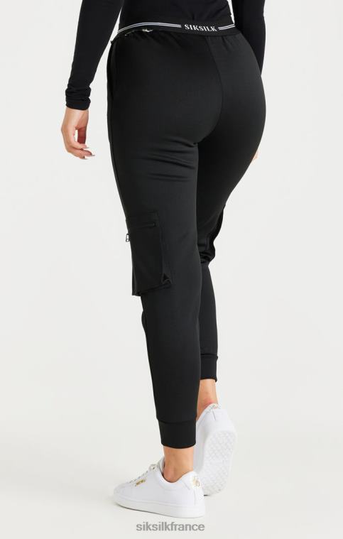 femmes vêtements 6B8NV184 SikSilk pantalon de survêtement cargo noir