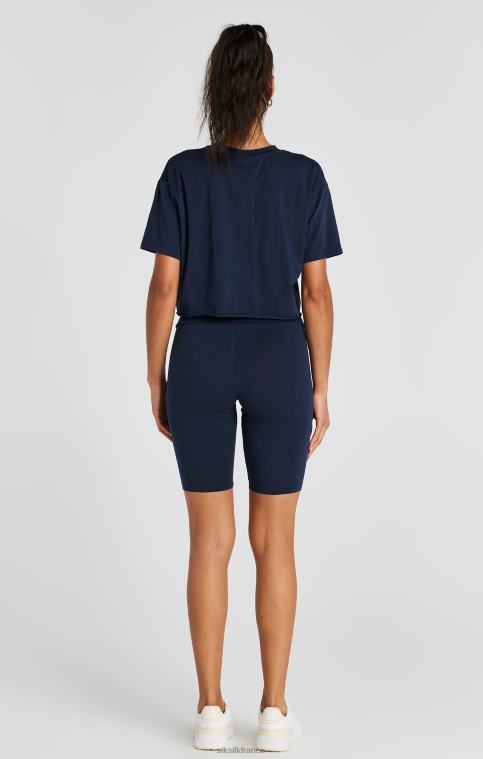 femmes vêtements 6B8NV194 SikSilk short cycliste universitaire bleu marine
