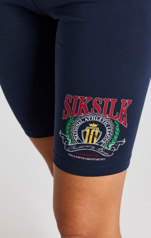 femmes vêtements 6B8NV194 SikSilk short cycliste universitaire bleu marine