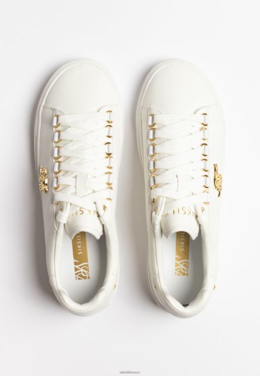 femmes chaussure 6B8NV269 SikSilk effet peau de serpent barra blanc