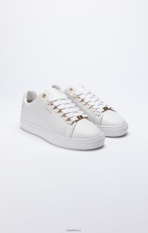 femmes chaussure 6B8NV275 SikSilk barra - blanc blanc & or