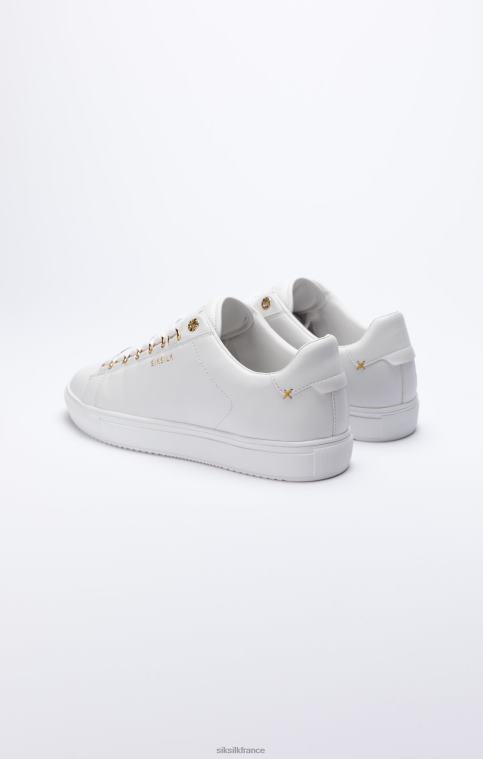 femmes chaussure 6B8NV275 SikSilk barra - blanc blanc & or