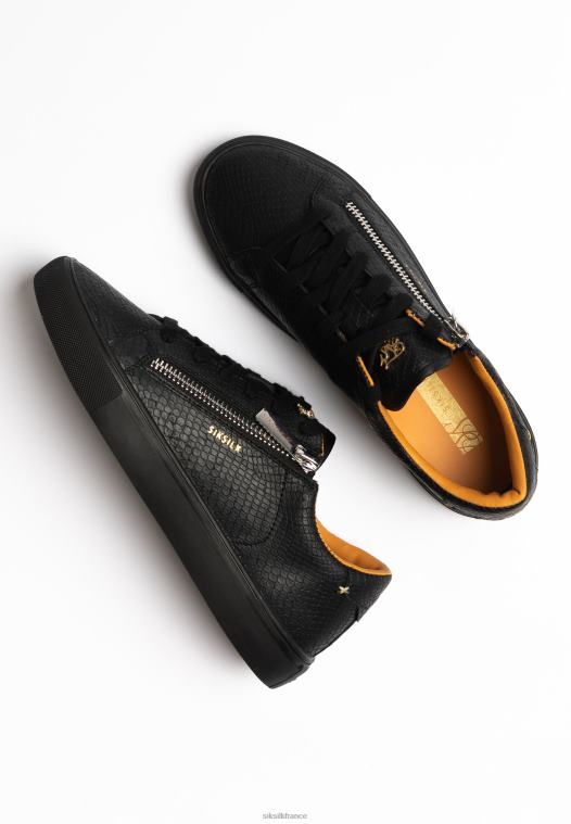 femmes chaussure 6B8NV277 SikSilk peau de serpent Kirkie noire