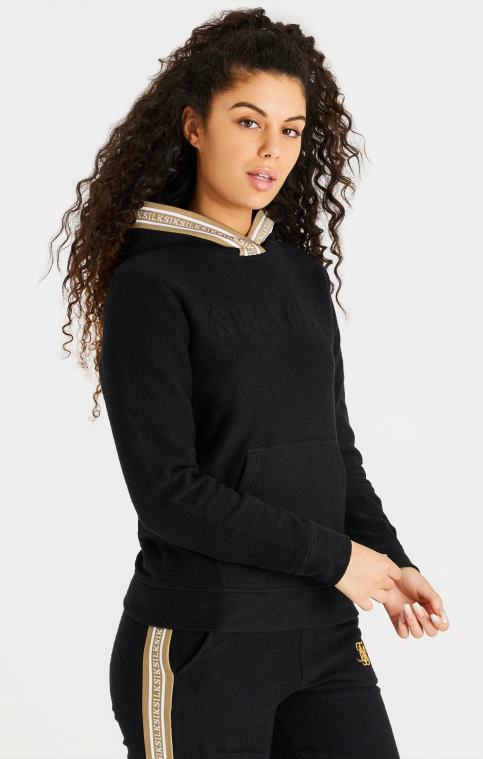 femmes vêtements 6B8NV113 SikSilk sweat à capuche noir
