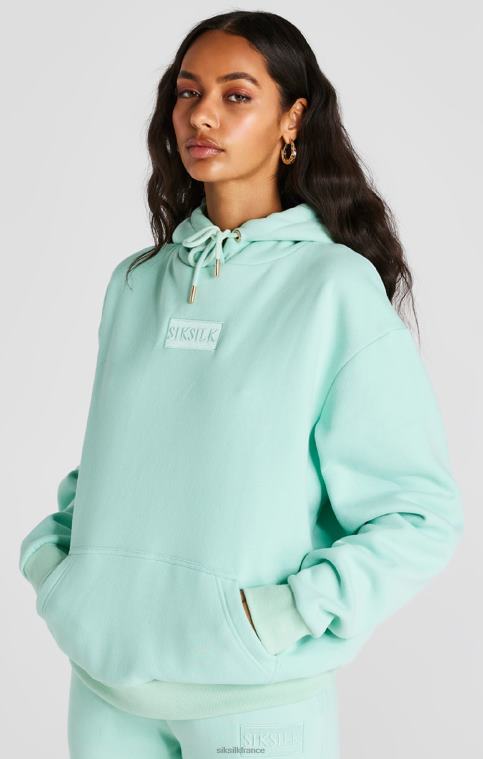 femmes vêtements 6B8NV164 SikSilk sweat à capuche oversize de luxe menthe