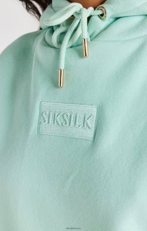 femmes vêtements 6B8NV164 SikSilk sweat à capuche oversize de luxe menthe