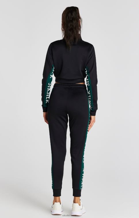 femmes vêtements 6B8NV74 SikSilk haut de survêtement noir