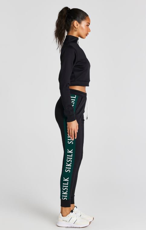 femmes vêtements 6B8NV74 SikSilk haut de survêtement noir