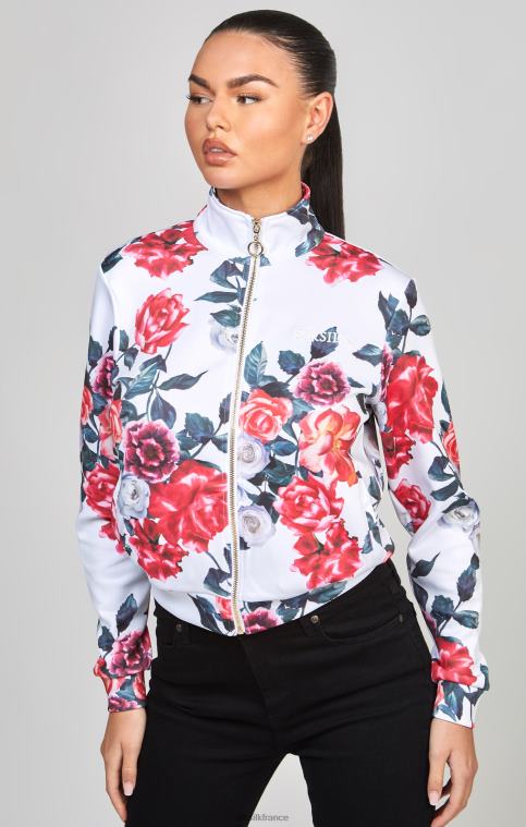 femmes vêtements 6B8NV77 SikSilk haut de survêtement écru à fleurs