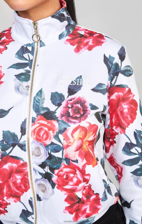 femmes vêtements 6B8NV77 SikSilk haut de survêtement écru à fleurs