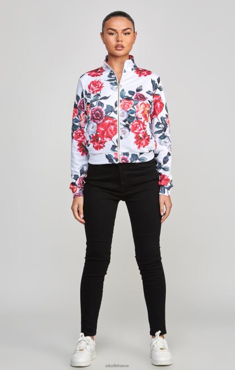 femmes vêtements 6B8NV77 SikSilk haut de survêtement écru à fleurs