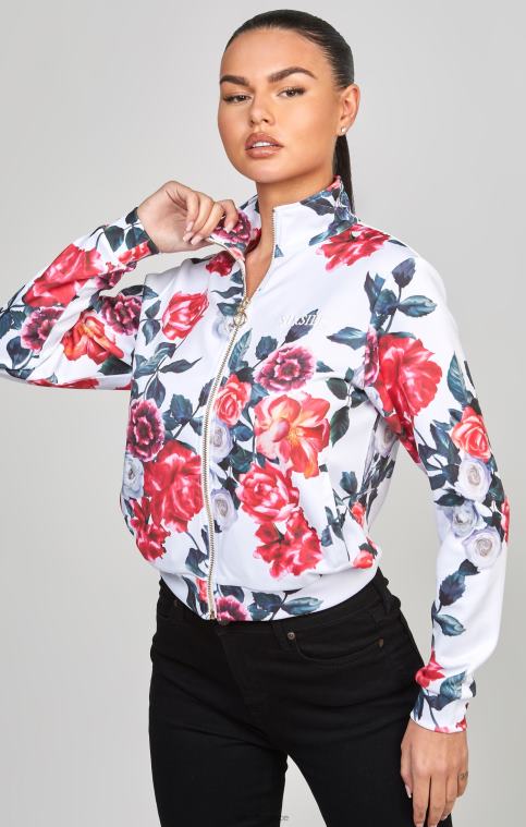 femmes vêtements 6B8NV77 SikSilk haut de survêtement écru à fleurs