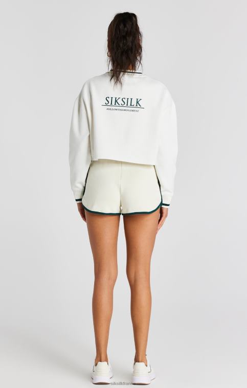 femmes vêtements 6B8NV78 SikSilk sweat court écru