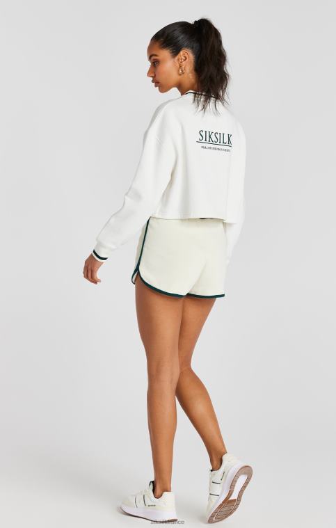 femmes vêtements 6B8NV78 SikSilk sweat court écru