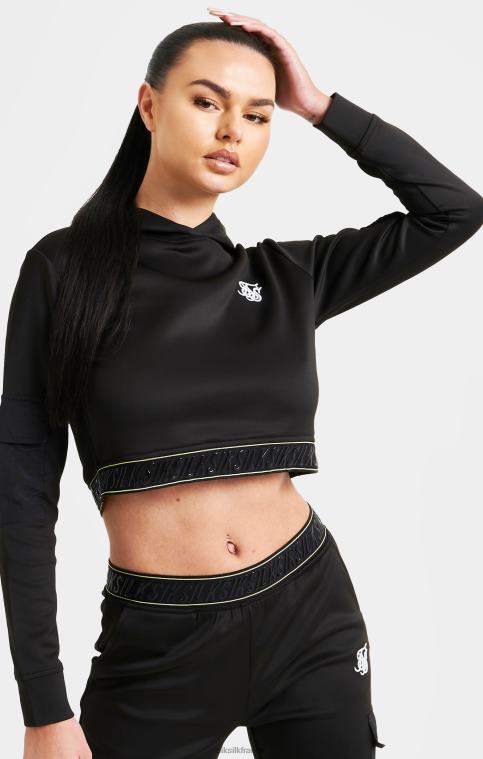 femmes vêtements 6B8NV87 SikSilk haut de survêtement cargo noir