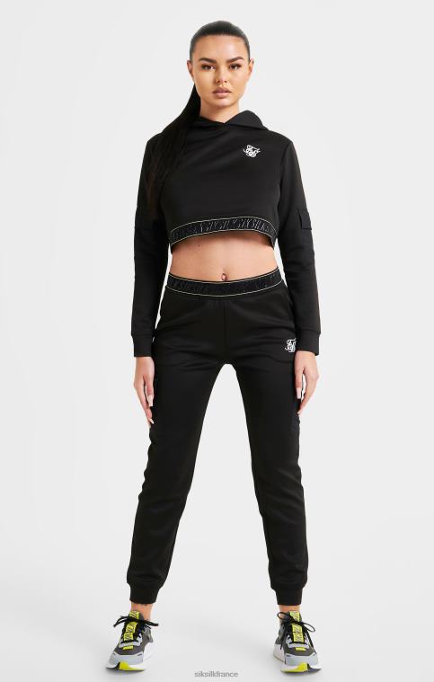 femmes vêtements 6B8NV87 SikSilk haut de survêtement cargo noir