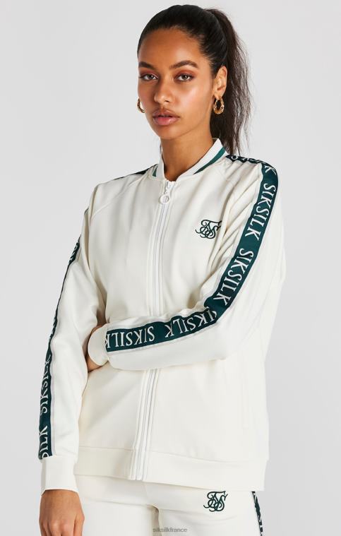femmes vêtements 6B8NV89 SikSilk bomber à bande écru