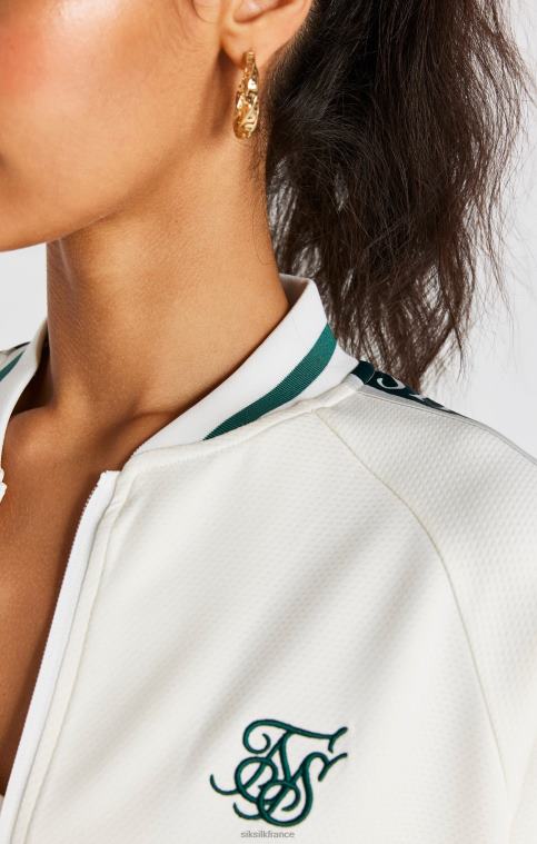 femmes vêtements 6B8NV89 SikSilk bomber à bande écru