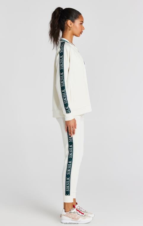 femmes vêtements 6B8NV89 SikSilk bomber à bande écru