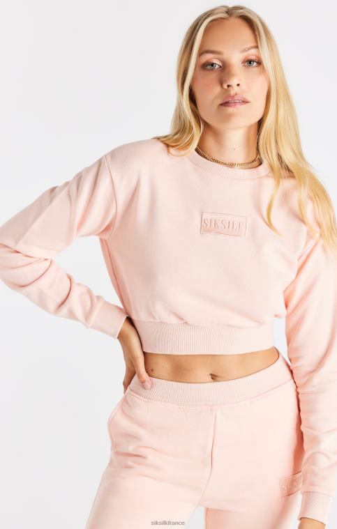 femmes vêtements 6B8NV91 SikSilk sweat court rose