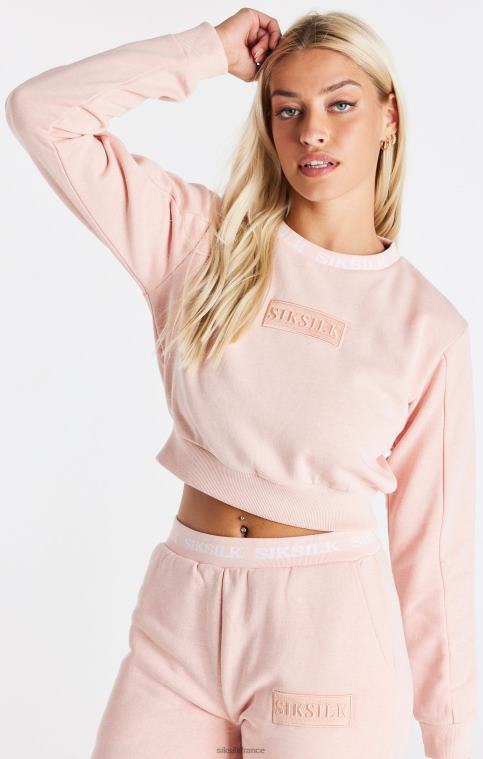 femmes vêtements 6B8NV91 SikSilk sweat court rose