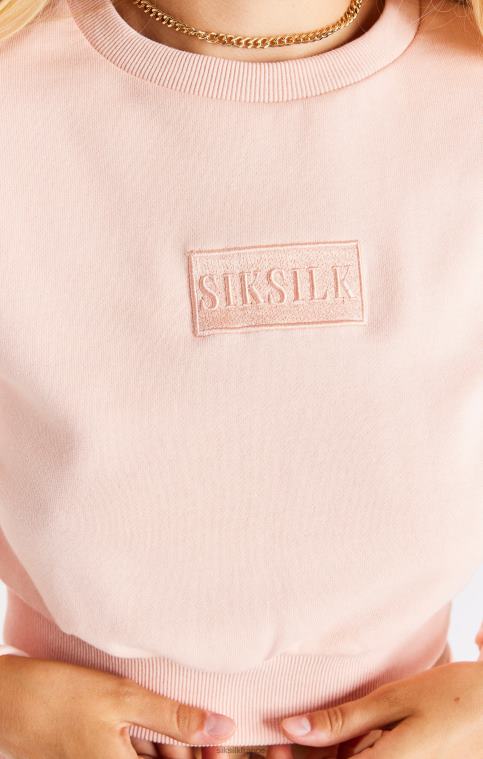 femmes vêtements 6B8NV91 SikSilk sweat court rose