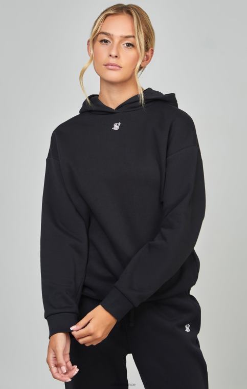 femmes vêtements 6B8NV99 SikSilk sweat à capuche essentiel noir