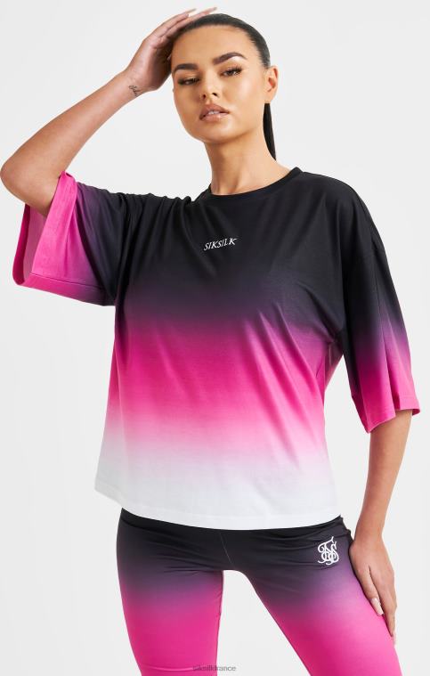 femmes vêtements 6B8NV56 SikSilk t-shirt rose délavé