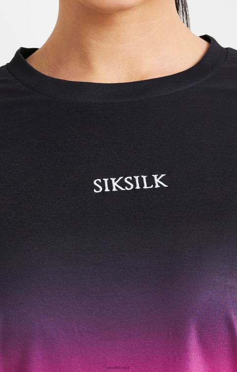 femmes vêtements 6B8NV56 SikSilk t-shirt rose délavé