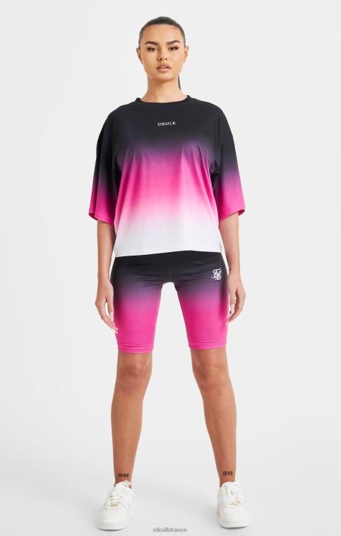 femmes vêtements 6B8NV56 SikSilk t-shirt rose délavé