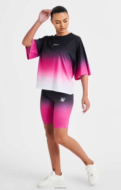 femmes vêtements 6B8NV56 SikSilk t-shirt rose délavé