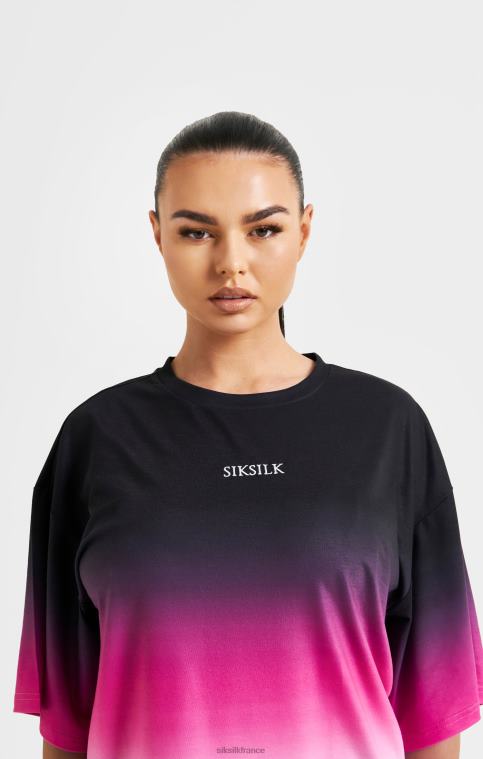 femmes vêtements 6B8NV56 SikSilk t-shirt rose délavé