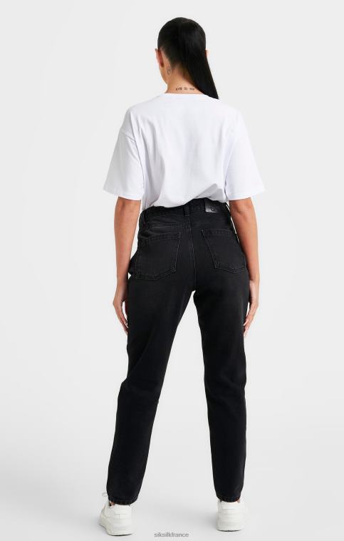 femmes vêtements 6B8NV69 SikSilk t-shirt boyfriend brodé blanc